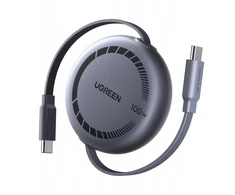 Ugreen USB-C į USB-C 100W greito įkrovimo kabelis su ištraukiamu mechanizmu, 1 m (65905)