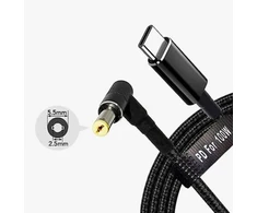 Fusion Accessories "Fusion" nešiojamojo kompiuterio USB-C įkrovimo kabelis su Asus 5.5 x 2.5 mm | 18,5 V-20 V | 100 W | 1,8m