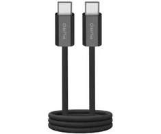 PURO PUCCCFABK415MTBLK, 1.5 m, USB C, USB C, USB 2.0, 0.48 Gbit/s, Juodas