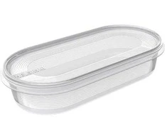 NHG Plastikinė dėžutė maistui užšaldyti Plast Team 0.4L/19x9x3.9cm Helsinki