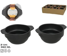 Gerimport Pojemnik na sosy x2 360 ml 15 3x12 5x5 8 cm juoda KITCHEN&amp;GO