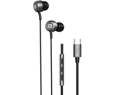 Vadu austiņas Evelatus Crystal Clear Audio headphones with Type-C with microphone Juodas 4752192109240 CCAV-TC-BL (4752192109240)