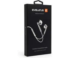 Vadu austiņas Evelatus Crystal Clear Audio ausinės with Type-C su mikrofonu CCA-TC-WH Baltas Baltas