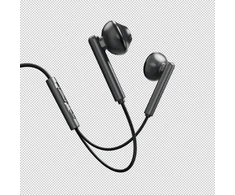 Ausinės Evelatus su laidu Crystal Clear Audio ausinės with 3.5 mm jack su mikrofonu Juodas (CCA-3.5BL)