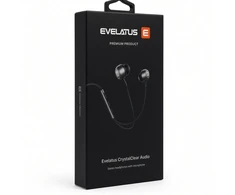 Vadu austiņas Evelatus Crystal Clear Audio ausinės with 3.5 mm jack su mikrofonu Juodas