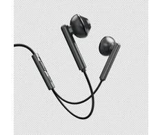 Ausinės Evelatus su laidu Crystal Clear Audio ausinės with 3.5 mm jack su mikrofonu Juodas (CCA-3.5BL)