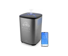Drėkintuvas ETA Humidifier | Noble Smart 5629 90000 | 110 W | Vanduo tank capacity 4 L | Suitable for rooms iki 50 m² | Ultrasonic | Pilkas | Humidification capacity 500 ml/hr