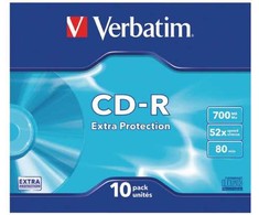 Verbatim CD-R slim jewel case 10 700MB 52x DataLife (43415)
