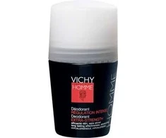 Vichy Homme Roll-on Anti-Transpirant Extra Sensitive 48H Vyriškas rutulinis dezodorantas jautriai odai, 50 ml