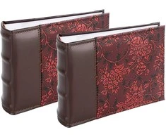 Nuotraukų rėmelis Victoria Collection Albumas B 10x15/100M Flower-2, raudonas 2vnt