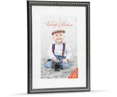 Nuotraukų rėmelis Victoria Collection Photo frame Action 4 21x29,7, juodas/sidabrinis