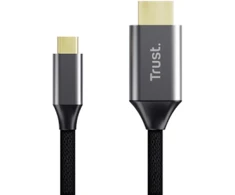 Trust 25630 cable gender changer USB-C HDMI Juodas, Sidabrinis