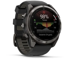 Išmanusis laikrodis Garmin fenix 8 Pro – 51 mm, MicroLED, Saph, Carb pilkas DLC ti Blck/pebble pilkas sil band