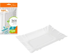Vienkartiniai popieriniai padėklai, 12 vnt., 15.5 x 2 x 27.5, 00306, Simple Solution