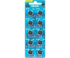 Baterija - Vinnic G10 10 vnt. LR1131 Alkaline 1.5V Mygtukinis Elementas
