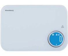 Virtuvinės svarstyklės Svarstyklės „Bluetooth“ virtuvės svarstyklės, dietinės, 5kg kalorijų analizės, grūdinto stiklo, „Klausberg“
