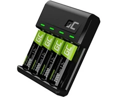 VitalCharger charger 4x Batteries AA 2000mAh