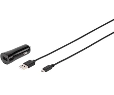 Automobilinis Įkroviklis - Vivanco 60022 2,4 A USB Su „MicroUSB“ Laidu