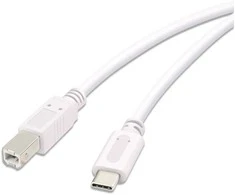 Vivanco kabelis USB-C - USB-B 3m, baltas (45356)