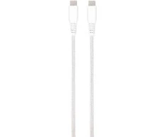 Vivanco kabelis USB-C – USB-C LongLife įkrovimas 1,5 m, baltas (62398)