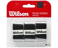 Teniso Raketės Apvija Wilson Pro Soft Absorbent Overgrip Juoda 3 vnt WRZ4040