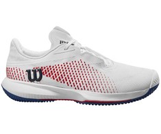 Blue WILSON TENISA APAVI SIEVIESU KAOS SWIFT 1.5 2024 Baltas/Deja Vu Mėlyna/Wilson Raudona WRS332830 (0097512752619)