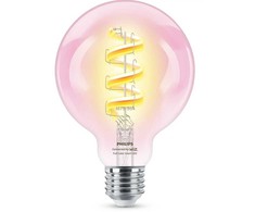 Lemputė Wiz Philips Smart WiFi Filament Clear G95 RGB | E27 | 6.3 W | Full colour