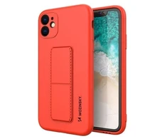Wozinsky Kickstand Case silikoninis dėklas su stovu iPhone 11 raudonas