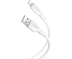 XO kabelis NB212 USB - Lightning 1,0 m 2,1A baltos spalvos