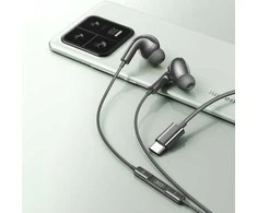 XO laidinės ausinės EP73 USB-C juodos spalvos