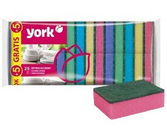 York virtuvės kempinėlė šveitimui 25 + 5 vnt YORK
