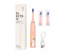 Šepetėlis iLike Do zębów Kids Įkraunamas Sonic Elektrinis dantų šepetėlis USB Charging 3 Heads (1+2 Replacement Heads) Soft Bristles Waterpro (ILIKW1ET3P)