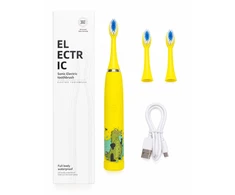 Šepetėlis iLike Do zębów Kids Įkraunamas Sonic Elektrinis dantų šepetėlis USB Charging 3 Heads (1+2 Replacement Heads) Soft Bristles Waterpro (ILIKW1ET3Y)