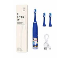 Šepetėlis iLike Kids Įkraunamas Sonic Elektrinis dantų šepetėlis USB Charging 3 Heads (1+2 Replacement Heads) Soft Bristles Waterpro (ILIKW3ET3B)
