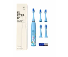 Šepetėlis iLike Do zębów Kids Sonic Elektrinis dantų šepetėlis Atsparus vandeniui 5 Heads (1+4 Replacement Heads) Baterija Powered Soft Bristles Unicor (ILIKW1ET5B)