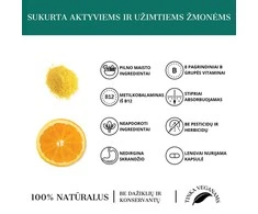 Grandininis pjūklas B kompleksas su Bioflavonoidais B COMPLEX TOGETHER RAW, 30 kaps.