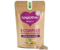 Grandininis pjūklas B kompleksas su Bioflavonoidais B COMPLEX TOGETHER RAW, 30 kaps.