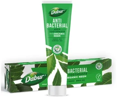 Dabur dantų pasta su organiniu Neem – antibakterinė, be fluoro, 100 ml