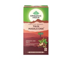 Ajurvedinė arbata Tulsi Masala Chai, Organic India, 25 pakeliai