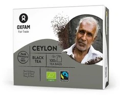 Grandininis pjūklas Ekologiška juodoji arbata Sri Lanka (100 x 1,8 g) 180 g – OXFAM Fair Trade