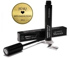 Ekologiškas apimtį didinantis juodas blakstienų tušas Žalias PEOPLE, 7 ml