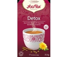 Prieskoninė ajurvedinė arbata Detox, Yogi Tea, 17 pakelių