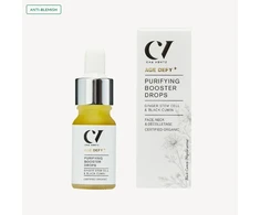 Grandininis pjūklas Ekologiški odos poras valantys Anti-blemish lašeliai Age Defy+ Purifying Booster Drops, 10 ml | Žalias PEOPLE