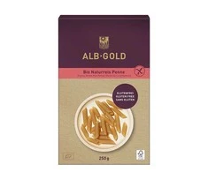 Grandininis pjūklas Ekologiški rudųjų ryžių makaronai "Penne" ALB GOLD, 250 g