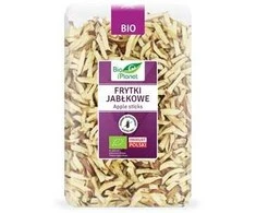 Grandininis pjūklas Ekologiškos džiovintos obuolių juostelės be glitimo BIO PLANET, 300g.