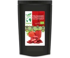 Grandininis pjūklas Ekologiškos šaltyje džiovintos (liofelizuotos) braškės BIO PLANET, 30 g.