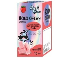 Grandininis pjūklas Kramtomieji saldainiai be pridėtinio cukraus, braškių skonio, be gliuteno, 90 g – JOE GLOW