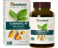 Himalaya Herbals Ciberžolė Turmeric 95 Organic, Himalaya, 60 kapsulių