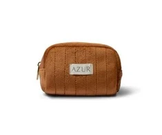 Medžiaginė kosmetinė (ruda) AZUR NATURAL, 20 x 10 x 15 cm
