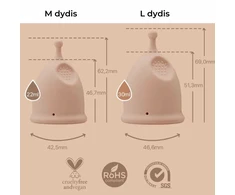 Menstruacinė taurelė BAMBOOZY, 1 vnt (S dydis)